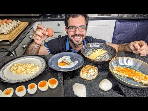 Different ways to cook eggs |10 طرق مختلفة لطبخ البيض | شيف شاهين