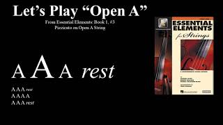Let's Play Open A (#3) from Essential Elements for Strings
