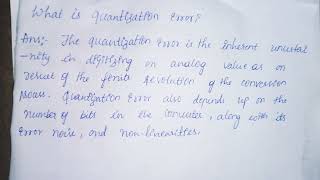 2.6.What is Quantization Error