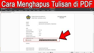 How to Delete Writing or Text in PDF