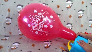FUN PUMP TO POP BALLOON COMPILATION!!! #satisfying #asmr #popping #balloon #color #fun