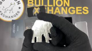 2021 Solomon Islands 1 oz African Elephant Shaped Silver Coin - Animals of Africa