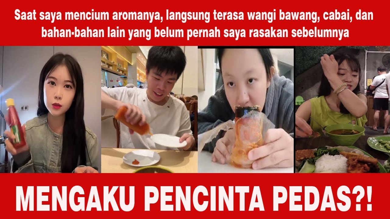 ORANG CHINA KAGET SAAT PERTAMA KALI COBA SAMBAL INDONES