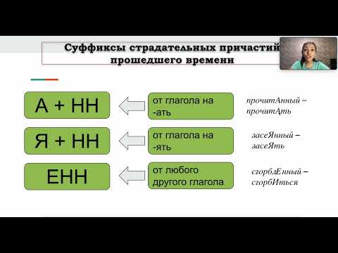 Суффиксы страдательных причастий