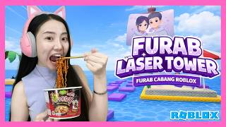 Samyang Eating Challenge At Furab Laser Tower  Roblox Indonesia