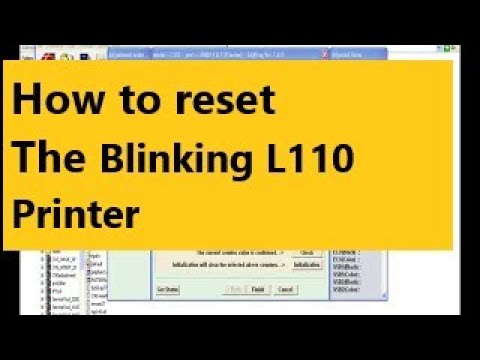 How to reset epson L110 Printer | Doovi