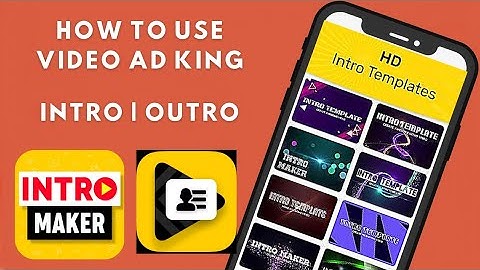 How To Make Intro And Outro | With Video Adking Application | How to use Video Adking