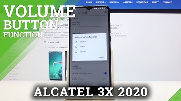 How to Set Up Volume Button Function in Alcatel 3X 2020 - Change Function of Side Buttons in Camera