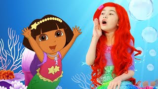 Dora the Explorer Saves the Little Mermaid 🧜🏽‍♀️ | Dora and Friends