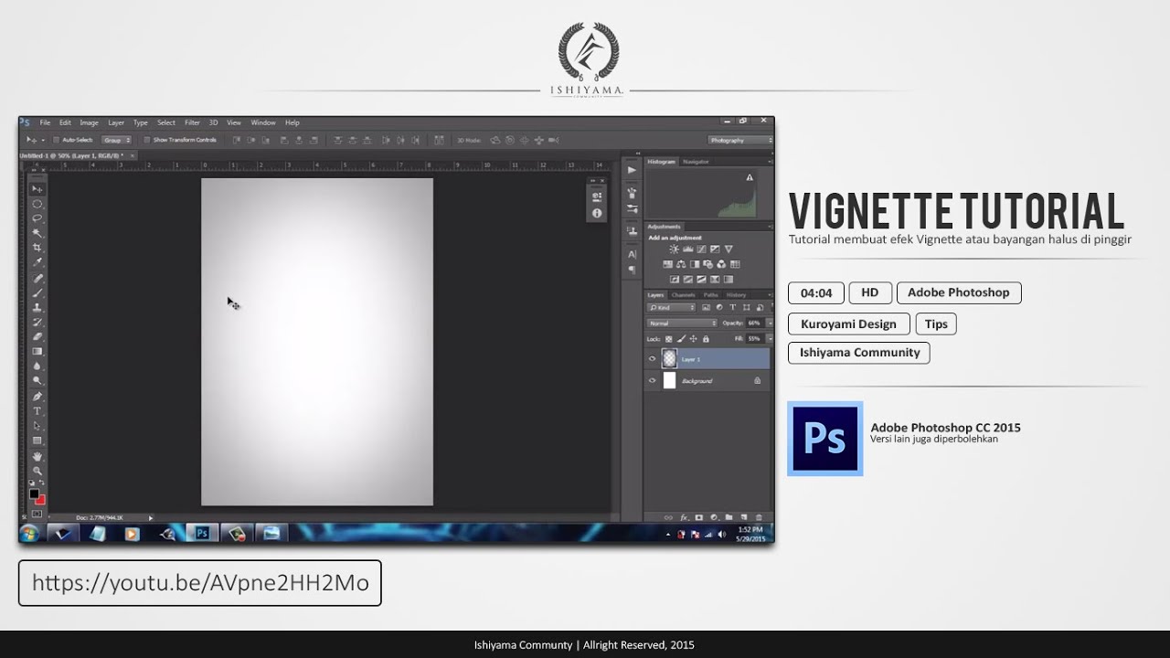 [Photoshop] How to Make Smooth Shadow Vignette - YouTube
