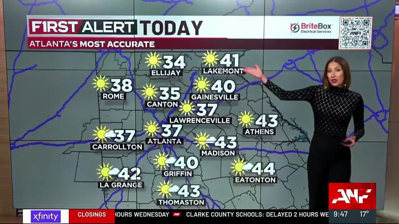First Alert Forecast: Upper 30s Today, Even Colder This Weekend - YouTube