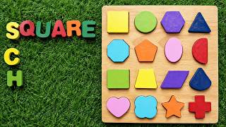 Wooden Shape Sorter | Toddler Learning Activity Compilationh