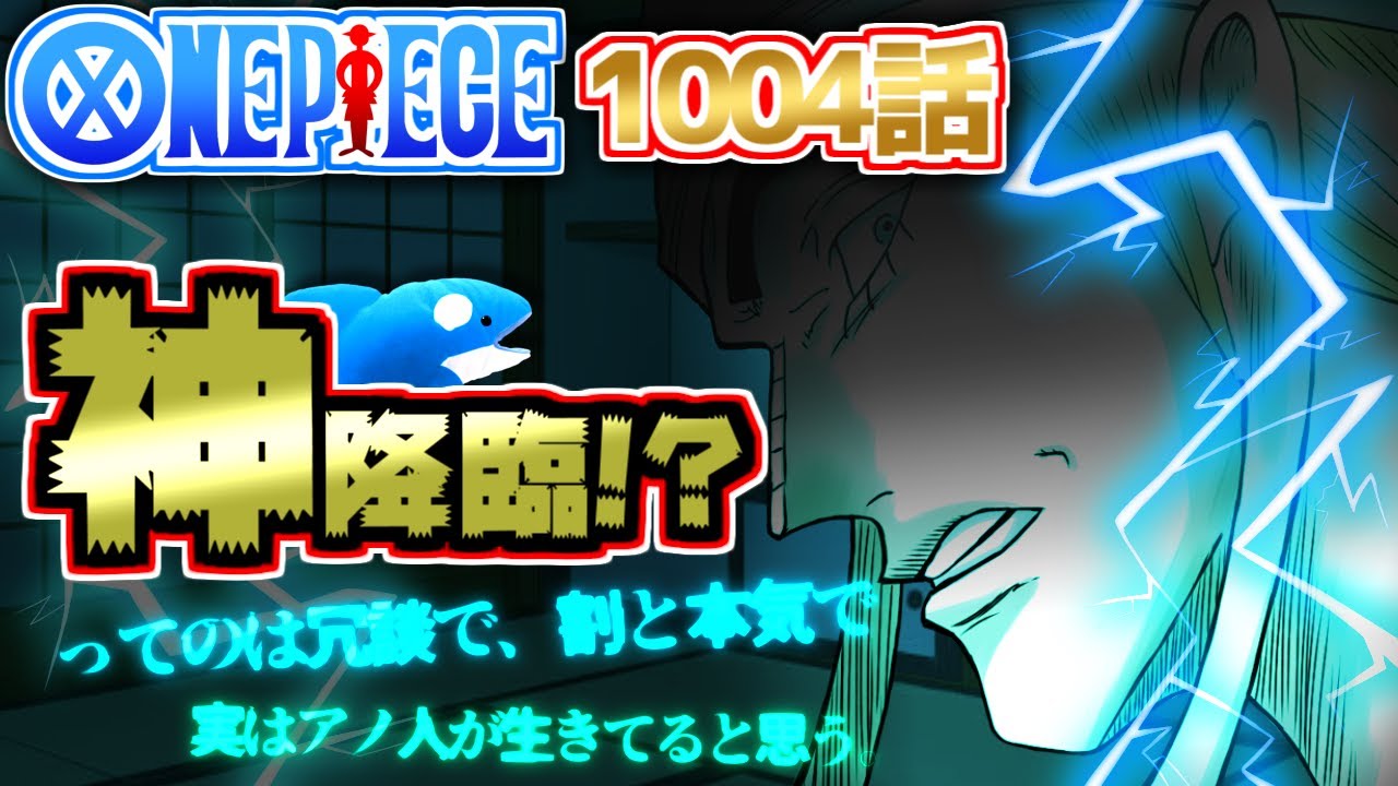 やばい 第1004話最後の人物は 神 亡霊 ワンピース考察 ワンピース動画まとめサイト