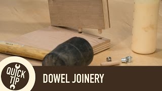 How to use dowel joinery for butt joints on cabinet cases. Subscribe to my channel: http://bit.ly/1XTHlSF More photos and details for 