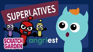 superlatives monsters learn english scratch garden