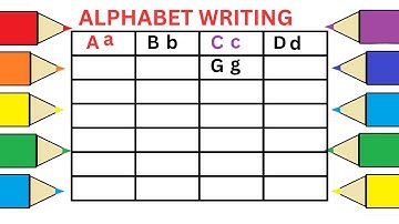 How to learn and write Alphabet Aa to Zz ||@AyatABCStudio|| Trace alphabet capital and small letters