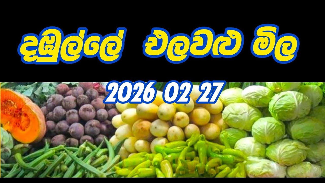 දඹුල්ලේ  එලවළු  මිල  👇👇