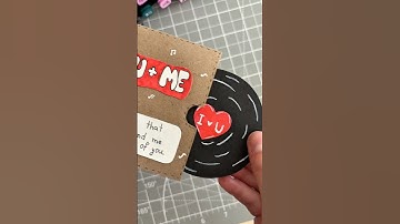DIY Vinyl Record Card - For That Special Someone 💌🎵