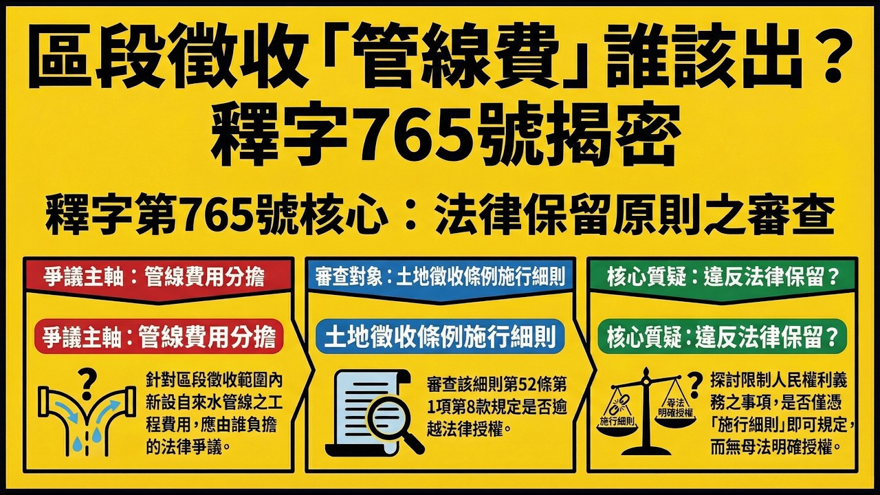 釋字第765號解釋重點講解
