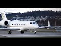 Oprah Winfrey’s Private Jet At Zurich Airport (N540W)