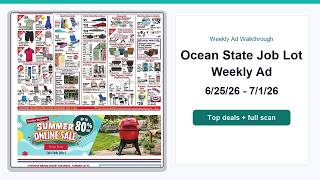 Ocean State Job Lot Weekly Ad (6/25/26 - 7/1/26) Top Deals