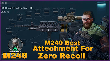 Delta force mobile (M249) Zero Recoil Attechment #deltaforcemobile #cod #gaming #fps #headshot