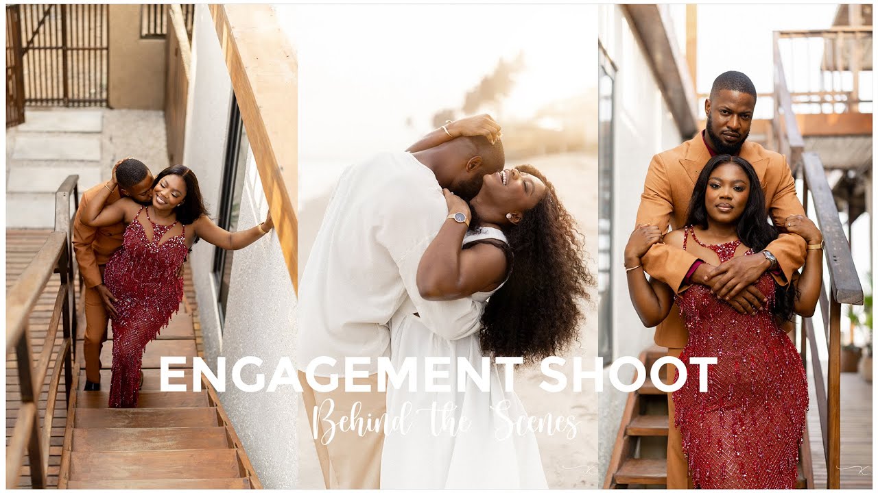 Съёмка помолвки на свежем воздухе с настоящей парой на потрясающем курорте — BTS || Естественный ...