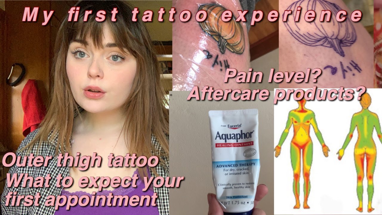 My experience getting my first thigh tattoo *extreme low pain tolerance*