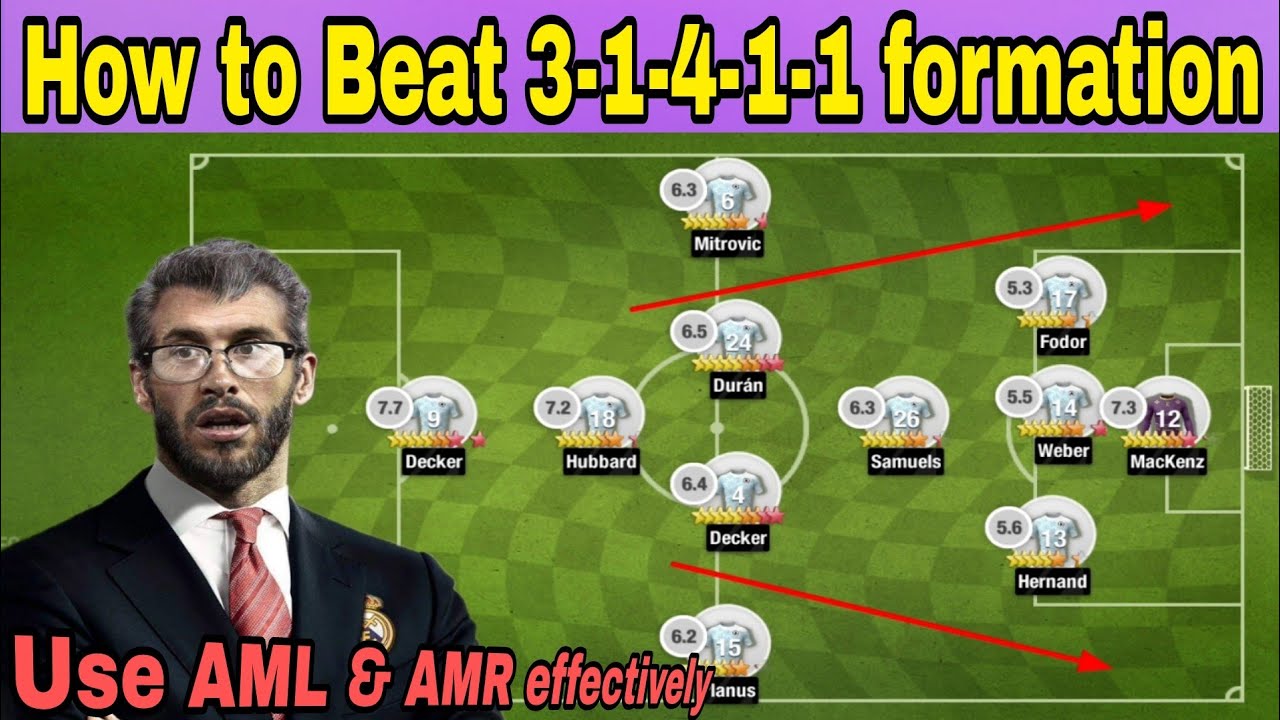 best-formation-tactics-to-beat-3-1-4-1-1-formation-in-top-eleven-2024
