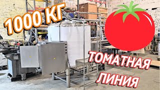 Линия производства томатной пасты, томатного соуса, кетчупа и томатного сока