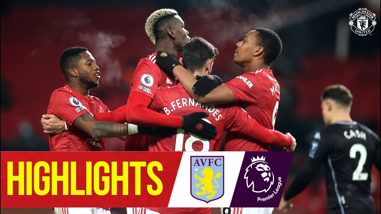 Martial & Fernandes put Reds level with Liverpool! | Manchester United 2-1 Aston Villa | Highlights