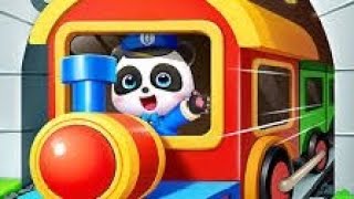 Baby  Panda In Red Train 🚂🚋🚃🚋🚃 🐼cartoon EP-45#shots #video #games #video #gameplay #new#train#panda