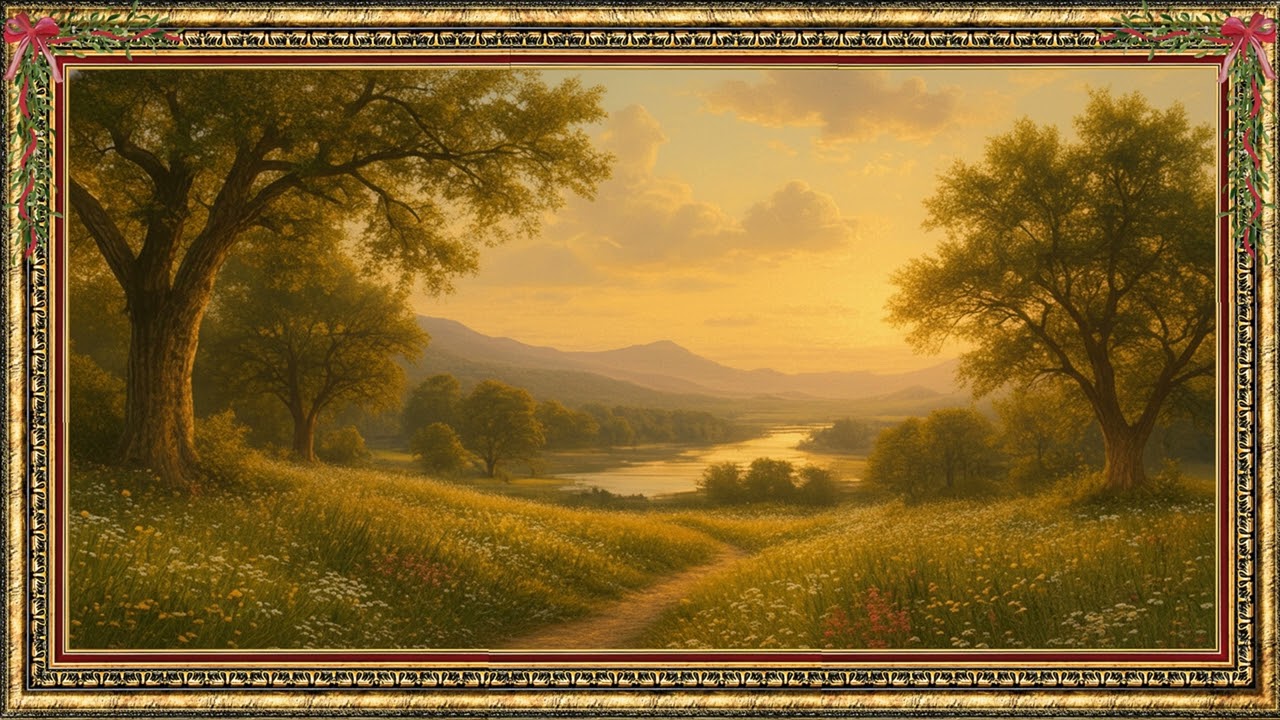 Classical Nature Masterpiece in 4K | Elegant Gold Frame TV Art