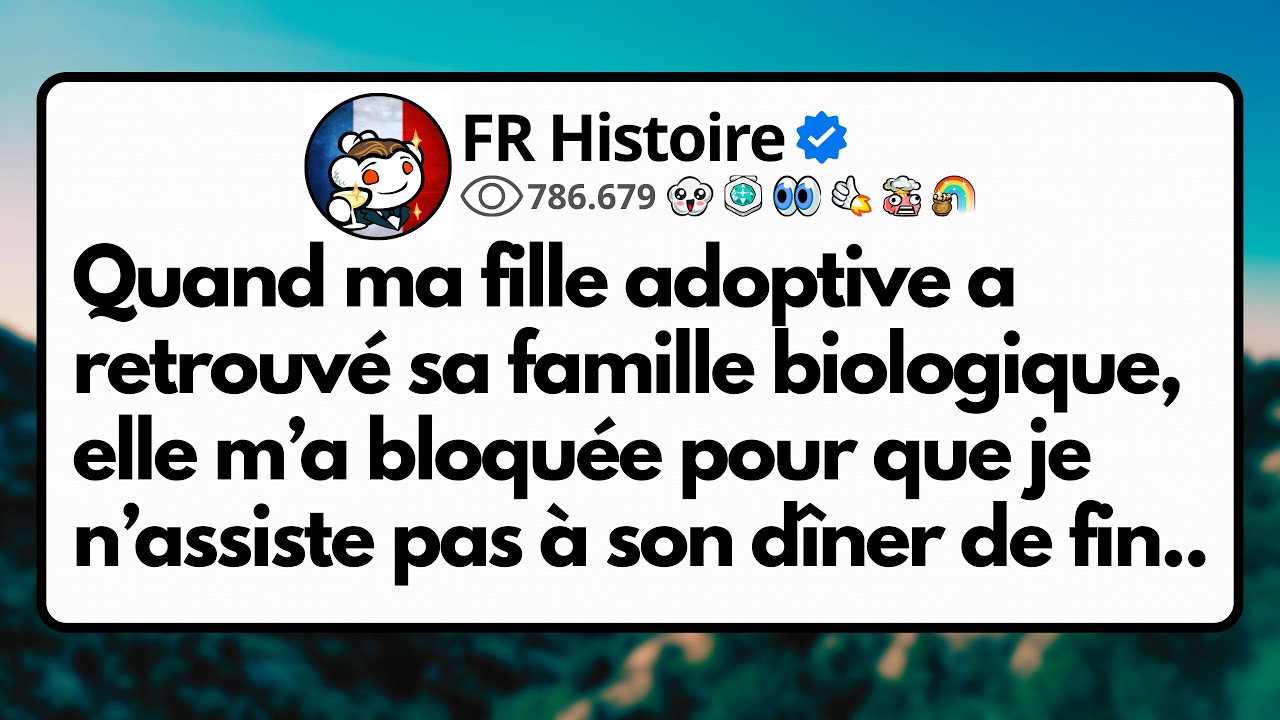 Quand ma fille adoptive a retrouvé sa famille biologique, elle m’a bloquée pour que je n’assiste...