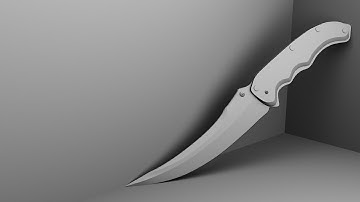 Speed Art/Model - CSGO Flip Knife (High Poly)
