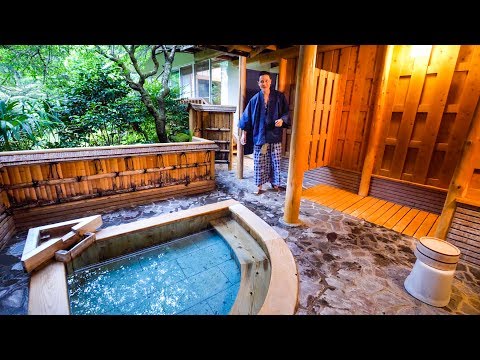 Japanese Ryokan Tour - AMAZING PRIVATE ONSEN in Hakone, Japan | $708.16 Per Night!