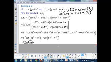 Lesson 13-04 (Part II): Complex Numbers in Polar Form