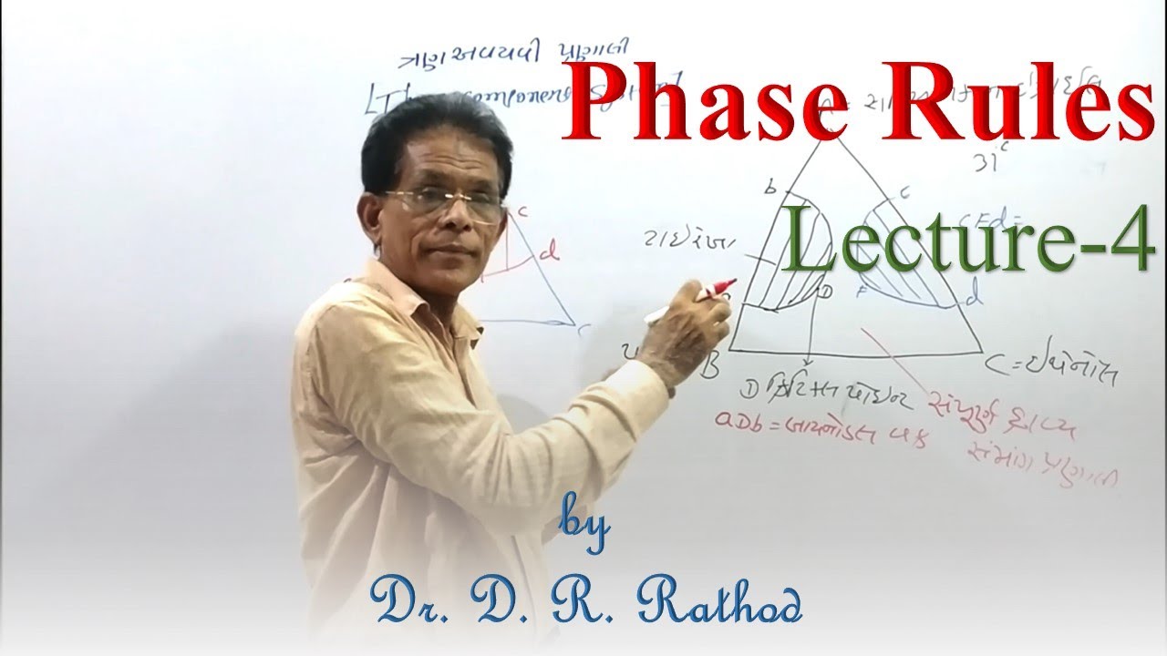 phase Rules | lecture 4 | by Dr. D. R. Rathod - YouTube