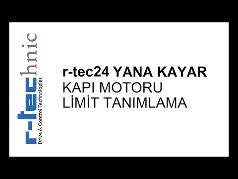 24 V yana kayar motor, limit tanımlama