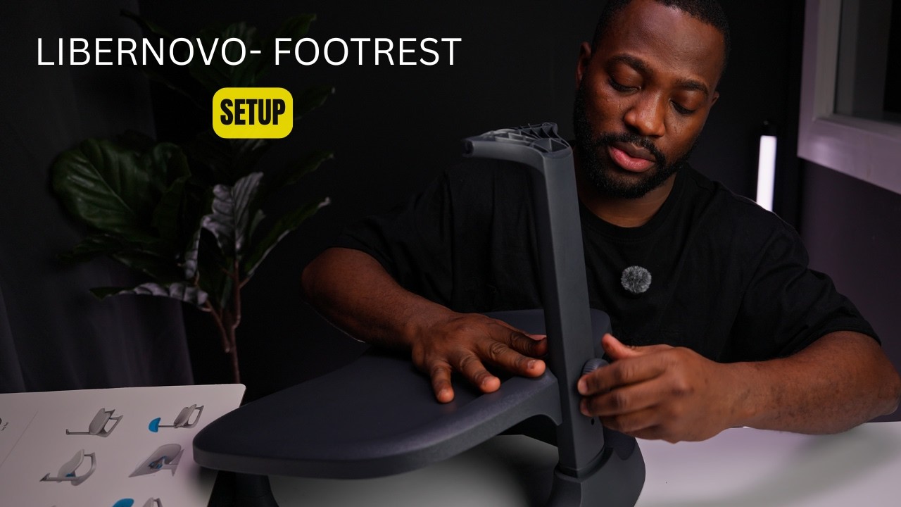 LiberNovo Footrest Setup | Home Office Desk Upgrade - YouTube