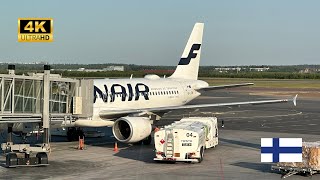 FINNAIR A320 AY531 Economy Class - Helsinki to Rovaniemi, Plus a couple of Fighter Jets (4K)