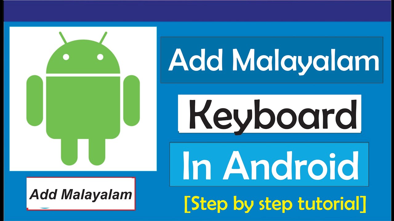 how-to-add-malayalam-keyboard-in-android-youtube