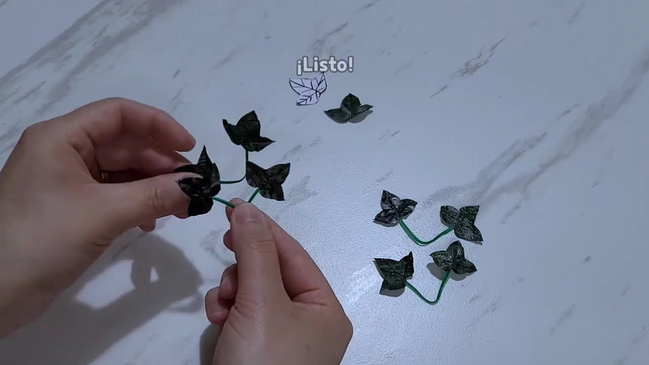 Enredadera Artificial, Hiedra Artificial con Bolsas de Plástico, Manualidades, Ideas con Reciclaje