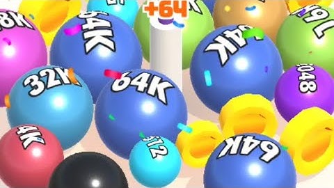 Merge Blocks 3D - 2048 Puzzle Balls ASMR Unlock 128k-256k, iOS Android Gameplay Walkthrough Part 7