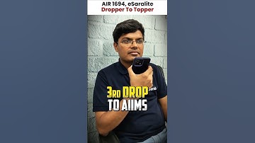 My NEET Journey! 3rd Dropper to AIIMS 🔥😎| NEET Result 2025 #shorts #esaral #neet #motivation