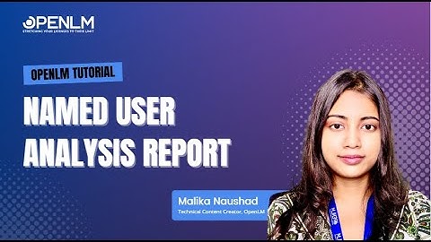 Named User Analysis Report Tutorial- OpenLM