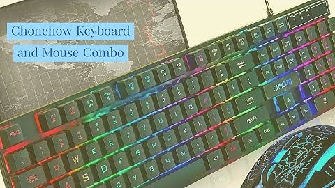 Chonchow Unboxing - Membrane Keyboard & Mouse