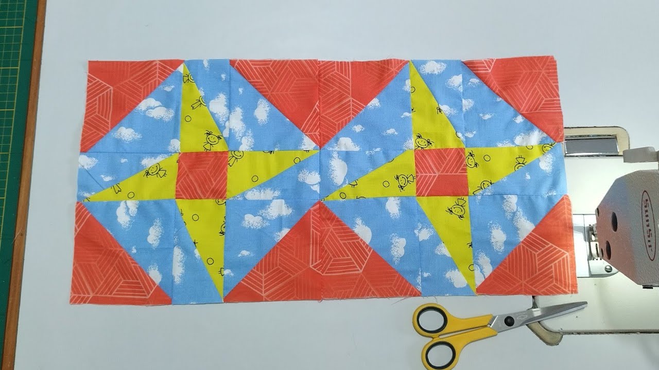 Bloco em Patchwork ❤️ aproveitamento de 