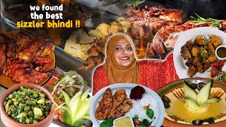 Sizzler Bhindi khanay bahria town gaye! 🤯 | Cafeela restaurant | Bhindhi, BBQ, malai boti and more…