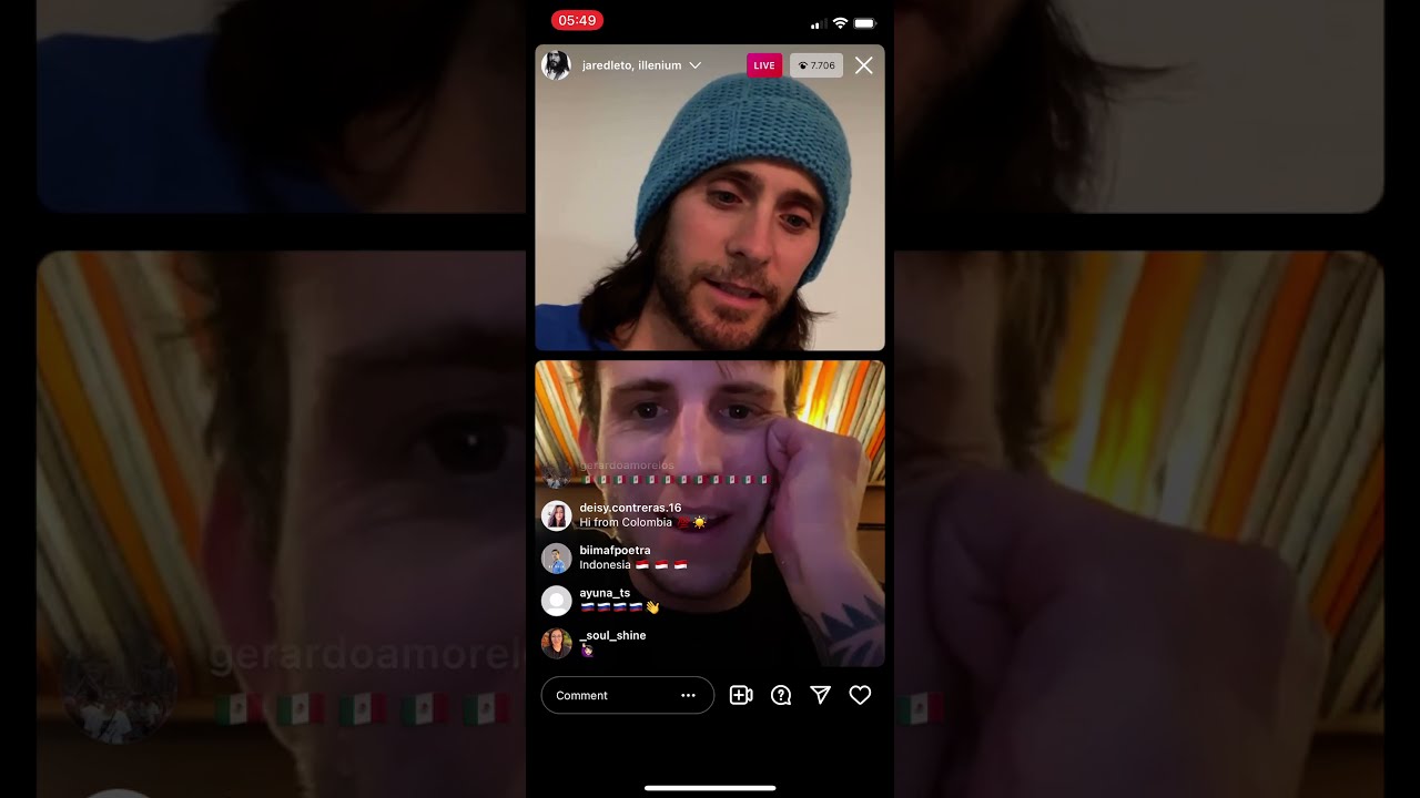 Illenium & 30 Seconds To Mars (Jared Leto) - Live on Instagram